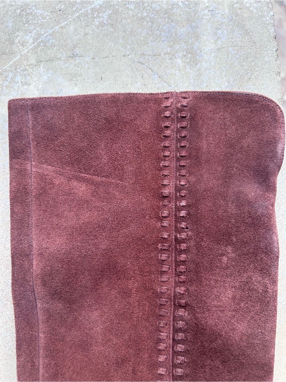 Vince Camuto Chestnut/Chocolate Suede Block-Heel Knee Boot - Picture 5 of 10
